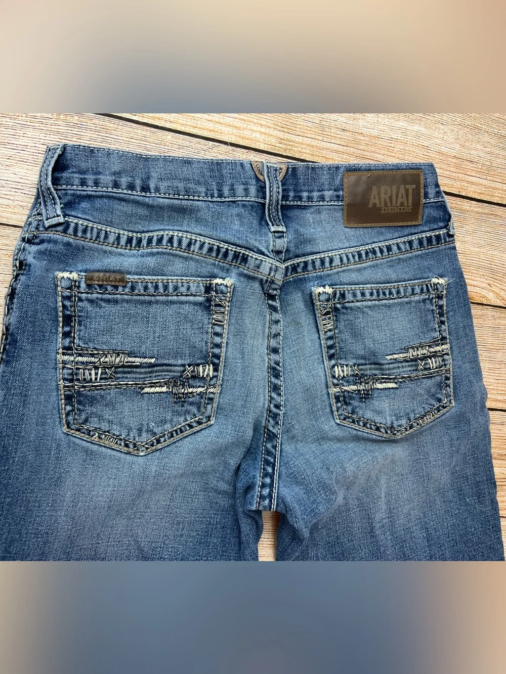 Mens Ariat M2 Relaxed Boot Denim Blue Jeans Size 30x32